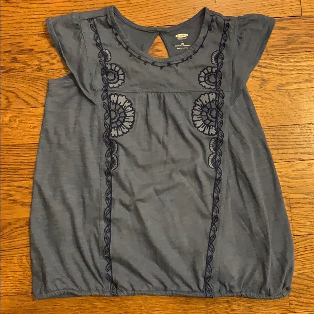 Embroidered, vintage style top